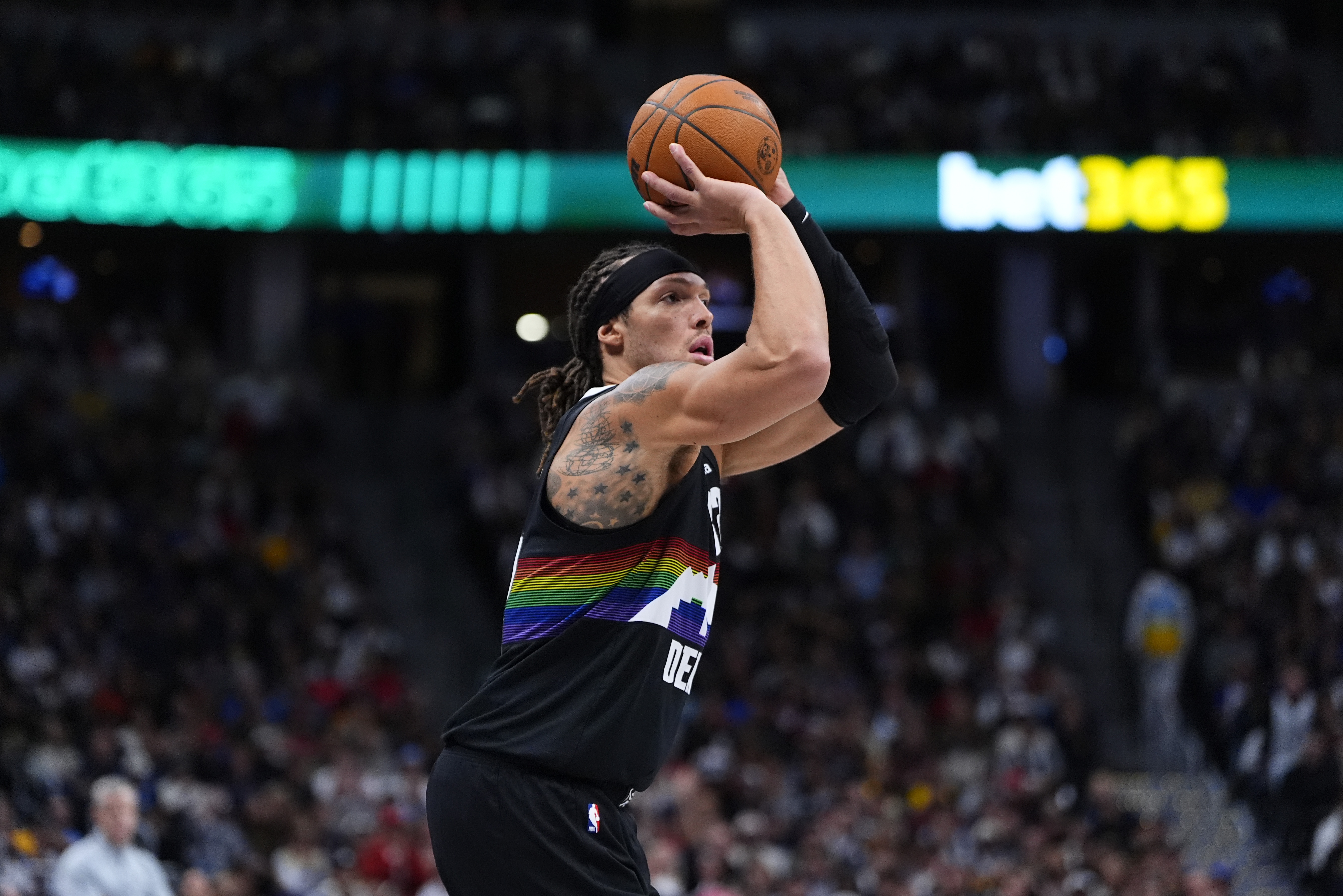 开云-掘金官方：阿隆·戈登腿筋受伤 本场提前退赛&amp;不会回归