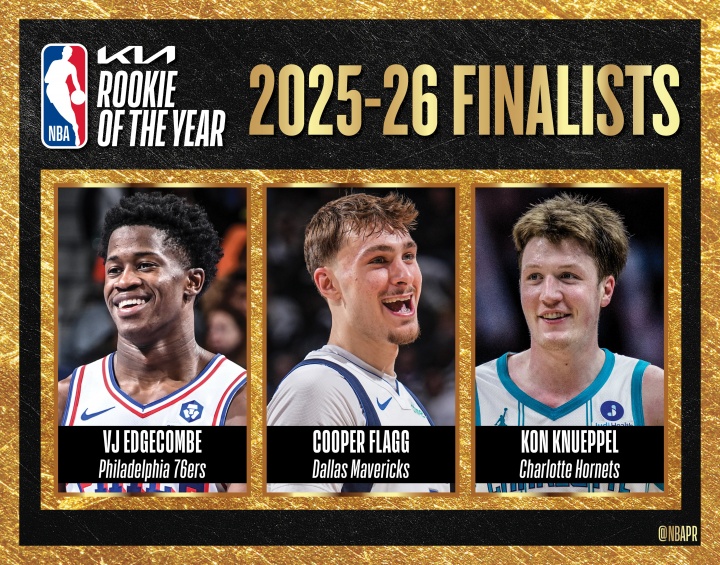 开云体育官网-弗拉格、克尼佩尔、埃奇库姆3选1！NBA：最佳新秀将于明早7点揭晓